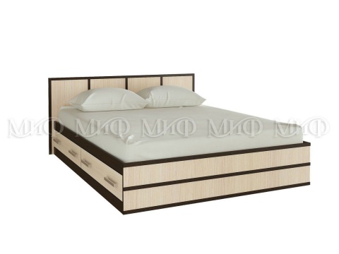 Кровать Сицилия с Выдвижными Ящиками Венге Белфорт/Разные Размеры 900/1200/1400/1600 мм